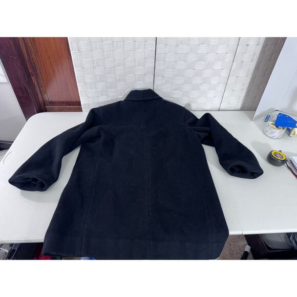 "LESLIE FAY" Wool Blend Double Breasted Women's Coat SZ 10 Preppy Old Money - Picture 13 of 14